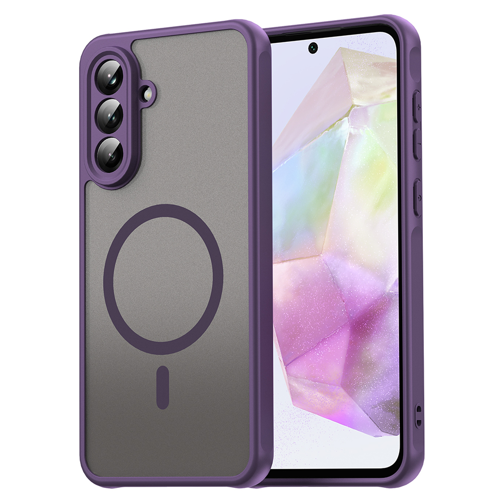 Levně Techsuit HaloFrost II MagSafe pro Samsung Galaxy A56 5G fialová