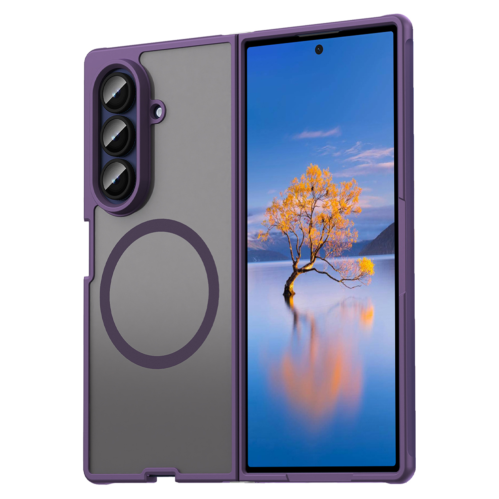 Levně Techsuit HaloFrost II MagSafe pro Samsung Galaxy Z Fold7 fialová