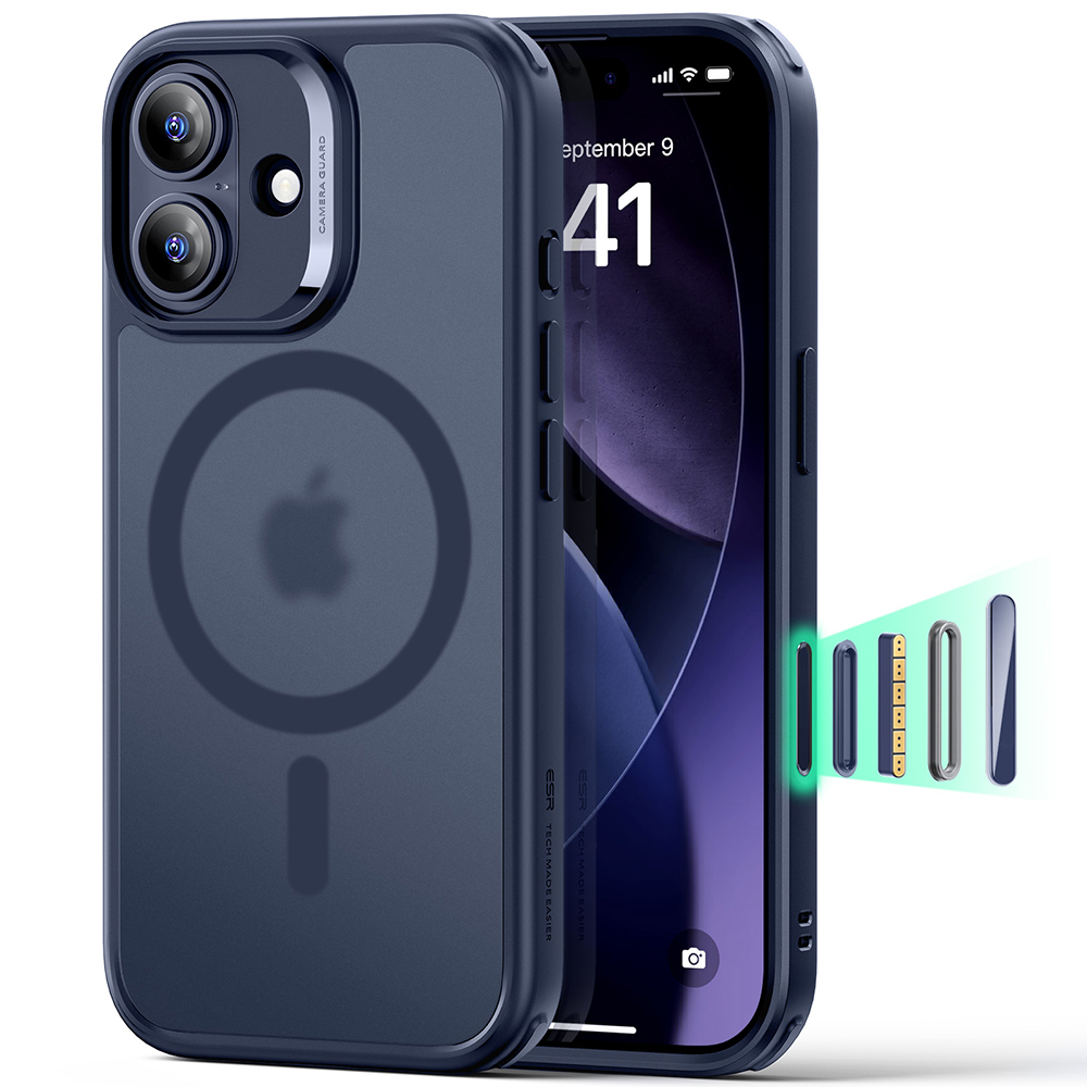 Levně ESR Classic Hybrid HaloLock pro iPhone 17 v matné modré