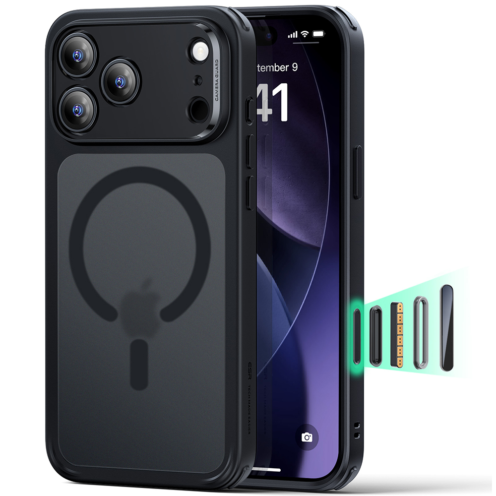 Levně ESR Classic Hybrid HaloLock pro iPhone 17 Pro v matné černé