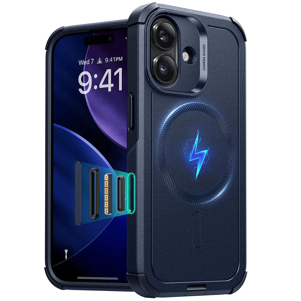 Levně ESR Cyber Halolock pro iPhone 17 modrý