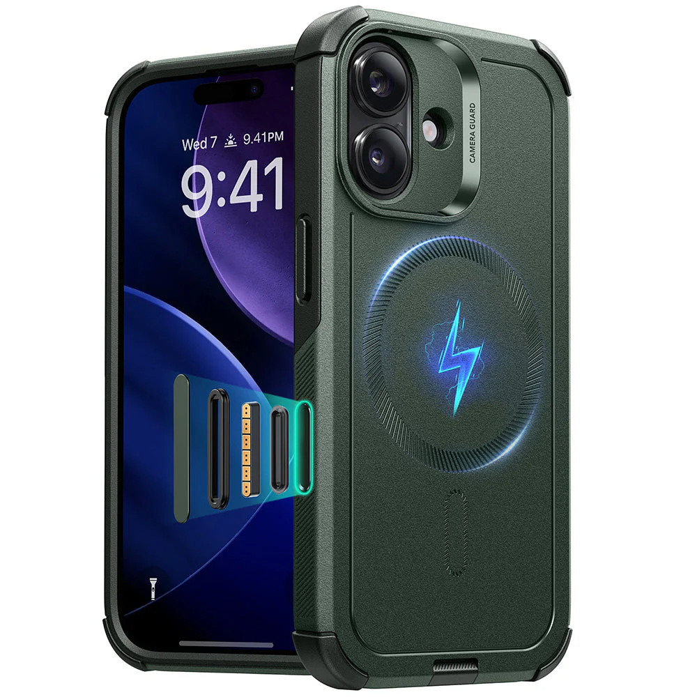 Levně ESR Cyber Halolock pro iPhone 17 zelený