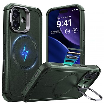 ESR Cyber Armor Kickstand pro iPhone 17 zelený