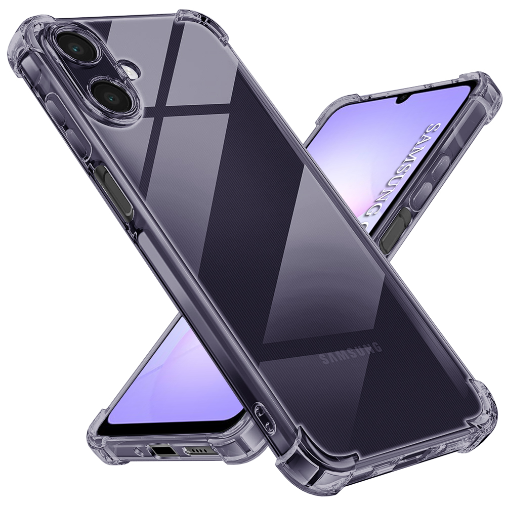Levně Techsuit Shockproof průhledný silikon Samsung Galaxy A07 4G kouřově černý