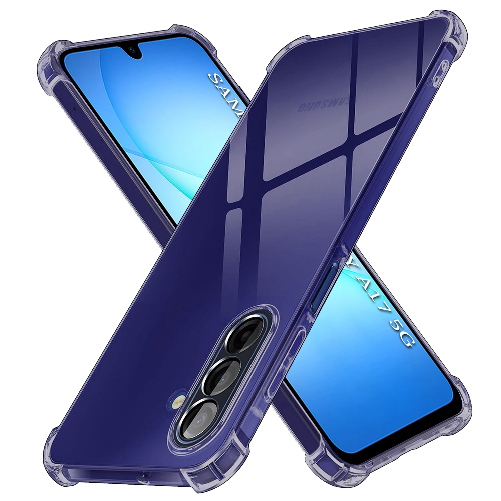 Levně Techsuit nárazuvzdorný průhledný silikon Samsung Galaxy A17 5G A17 4G kouřově černý