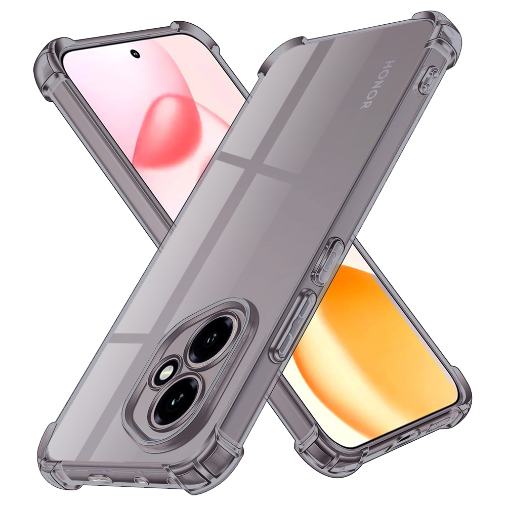Levně Techsuit Shockproof průhledný silikon Honor 400 kouřově černý