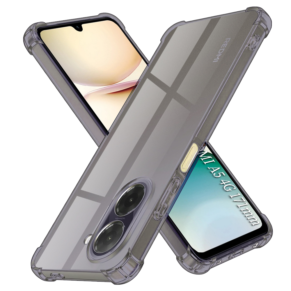 Levně Techsuit nárazuvzdorný průhledný silikon Xiaomi Redmi A5 4G standard kouřově černý