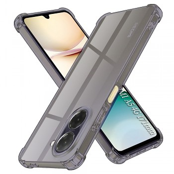 Techsuit nárazuvzdorný průhledný silikon Xiaomi Redmi A5 4G standard kouřově černý