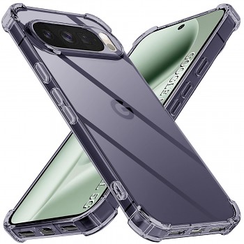 Techsuit nárazuvzdorný průhledný silikon Google Pixel 10 Pro XL kouřově černý