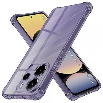 Techsuit Shockproof průhledný silikon Xiaomi Redmi Note 14 4G kouřově černý