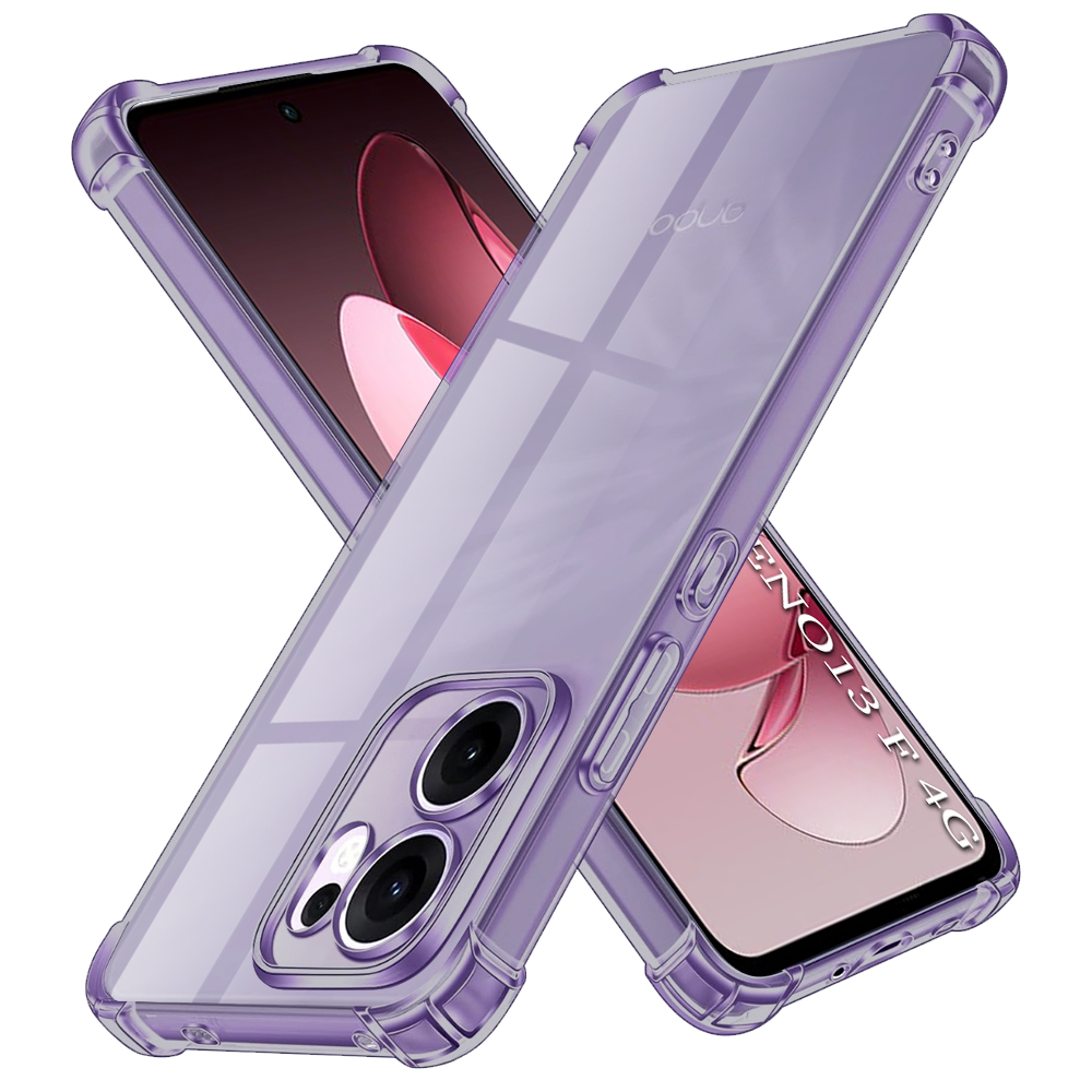 Levně Techsuit nárazuvzdorný průhledný silikon Oppo Reno13 F 4G 5G FS 5G kouřově černý