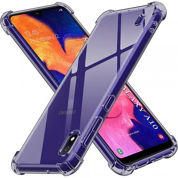Techsuit Shockproof průhledný silikon Samsung Galaxy A10 kouřově černý