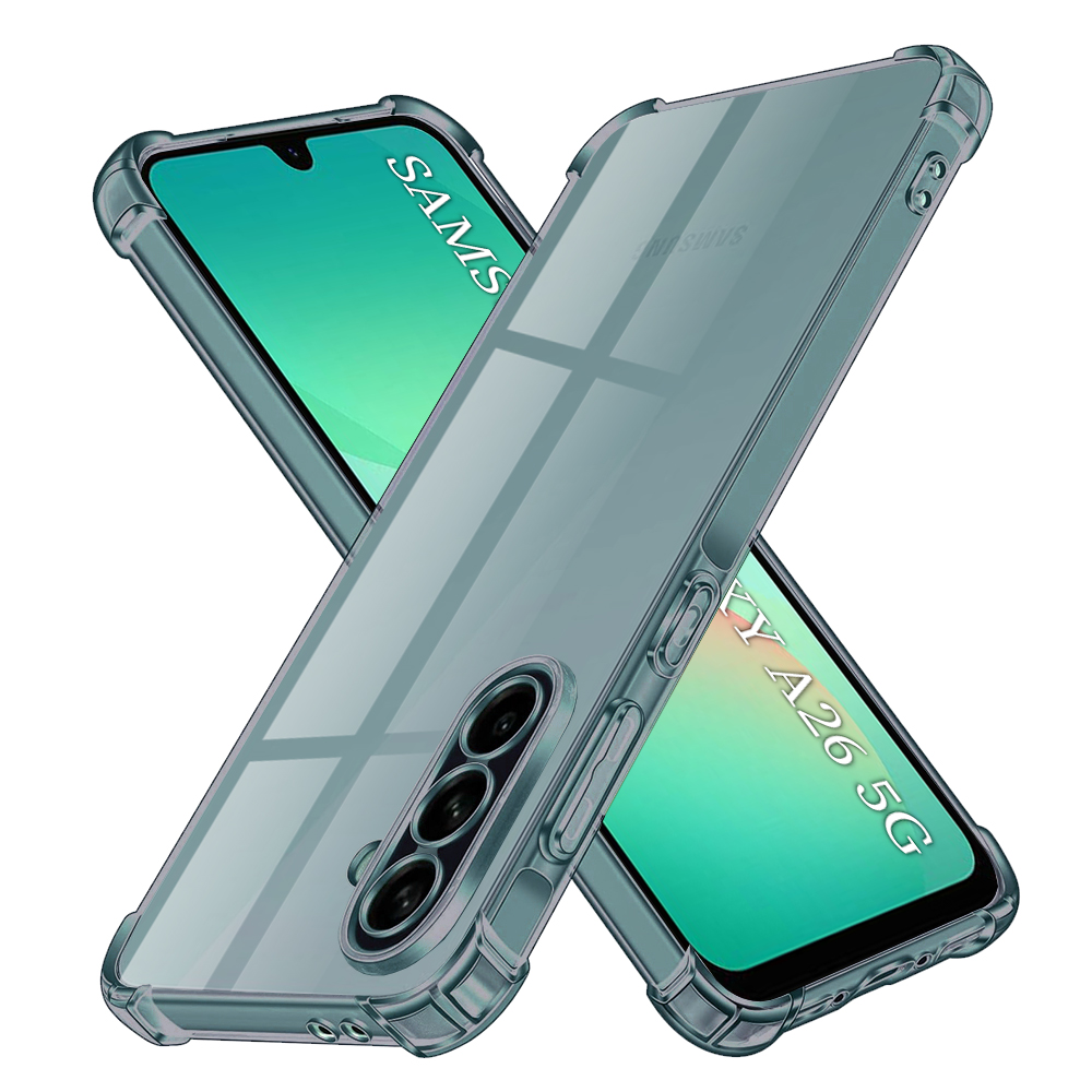 Levně Techsuit Shockproof průhledný silikon Samsung Galaxy A26 5G kouřově černý