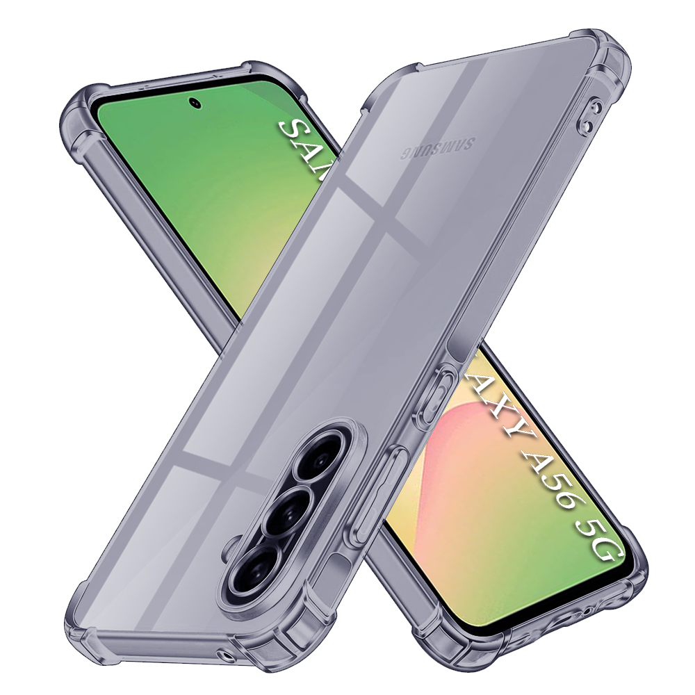 Levně Techsuit Shockproof průhledný silikon Samsung Galaxy A56 5G kouřově černý