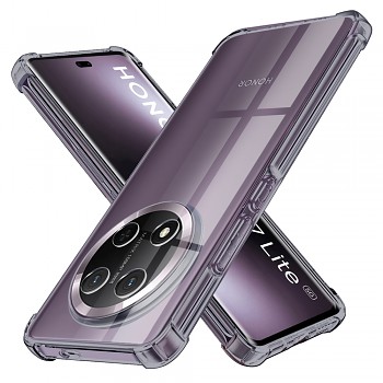 Techsuit Shockproof průhledný silikon Honor Magic7 Lite X9c kouřově černý