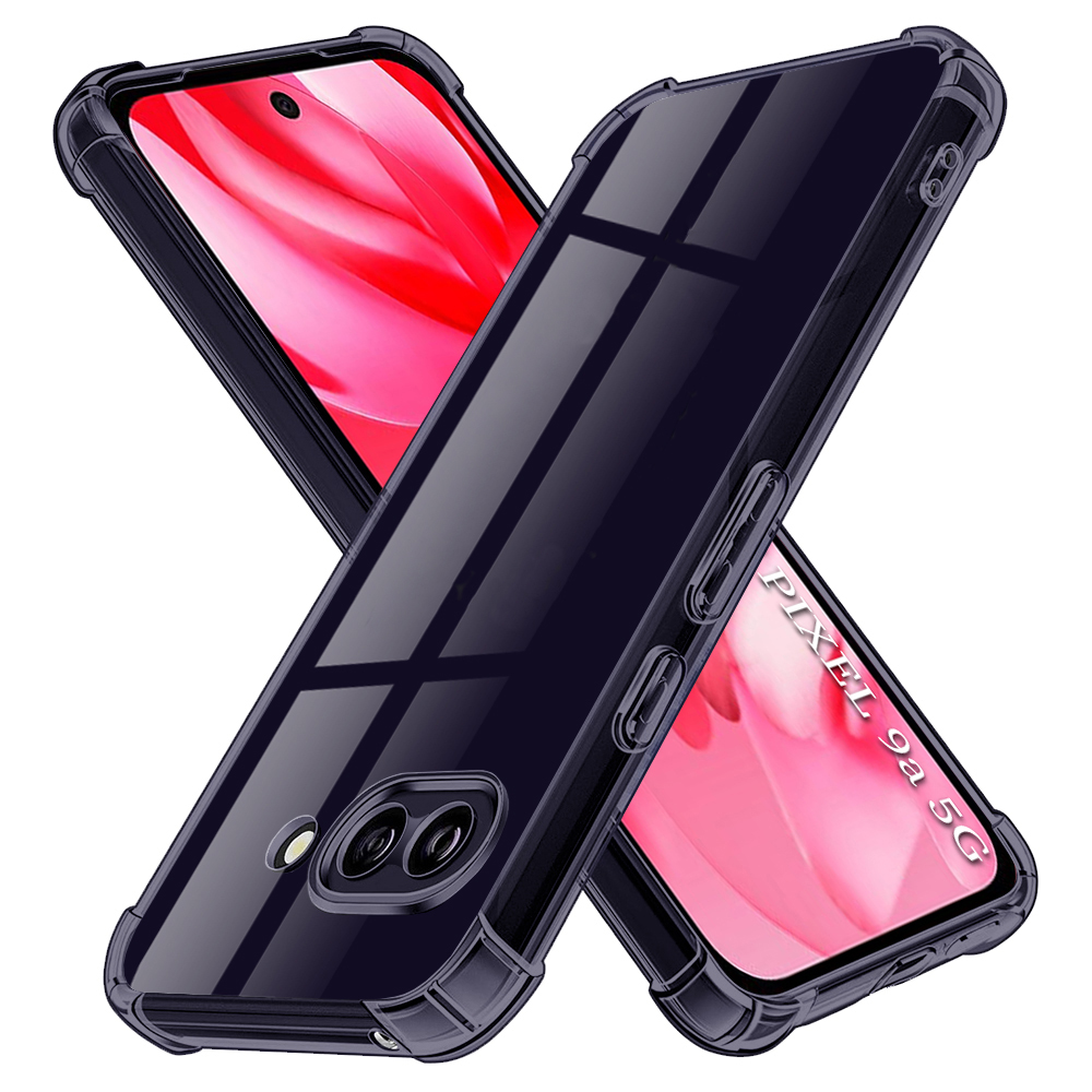 Techsuit Shockproof průhledný silikon Google Pixel 9a kouřově černý