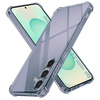 Techsuit Shockproof průhledný silikon Samsung Galaxy S25 Plus kouřově černý