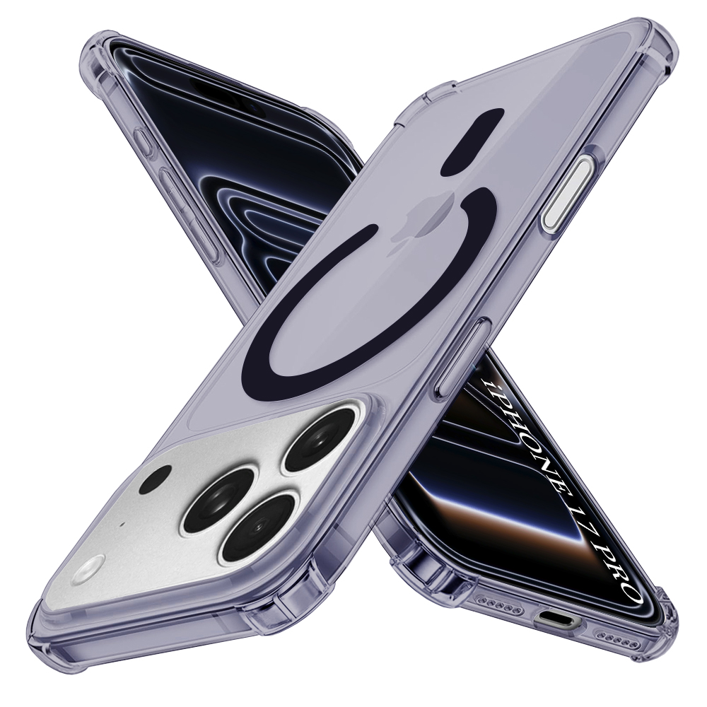 Levně Techsuit Shockproof průhledný silikon MagSafe iPhone 17 Pro kouřově černá