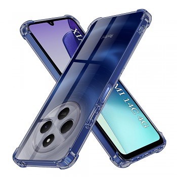 Techsuit Shockproof průhledný silikon Xiaomi Redmi 14C / Poco C75 kouřově černý