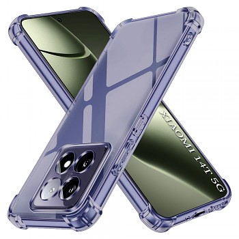 Techsuit Shockproof průhledný silikon Xiaomi 14T kouřově černý