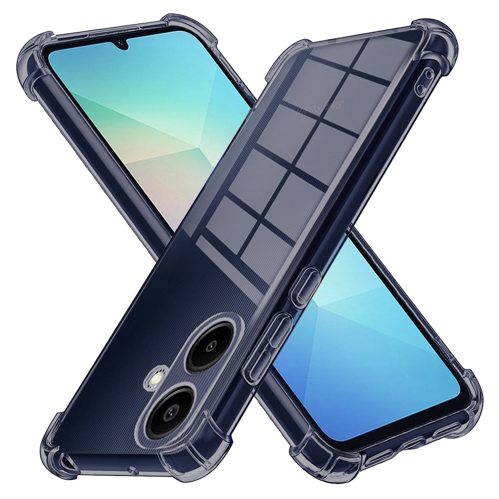Levně Techsuit Shockproof průhledný silikon Samsung Galaxy A06 kouřově černý