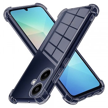 Techsuit Shockproof průhledný silikon Samsung Galaxy A06 kouřově černý
