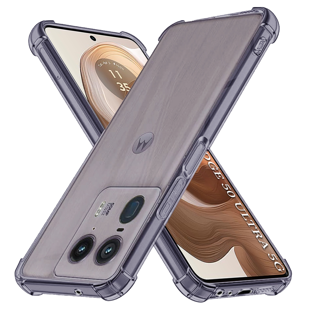 Levně Techsuit Shockproof silikonový obal Motorola Edge 50 Ultra kouřově černý