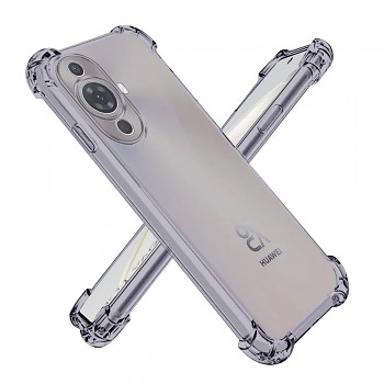 Techsuit nárazuvzdorný čirý silikon Huawei nova 11 nova 12s kouřově černý