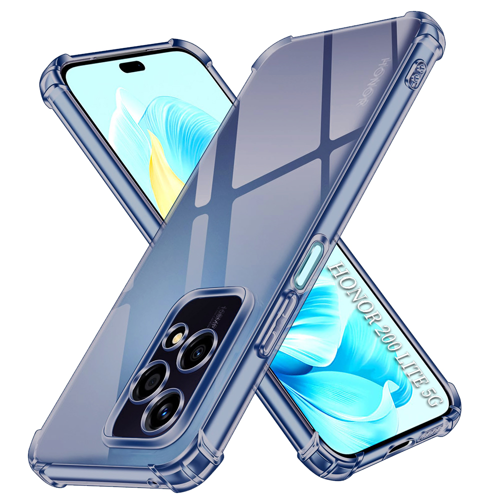 Levně Techsuit Shockproof průhledný silikon Honor 200 Lite kouřově černý