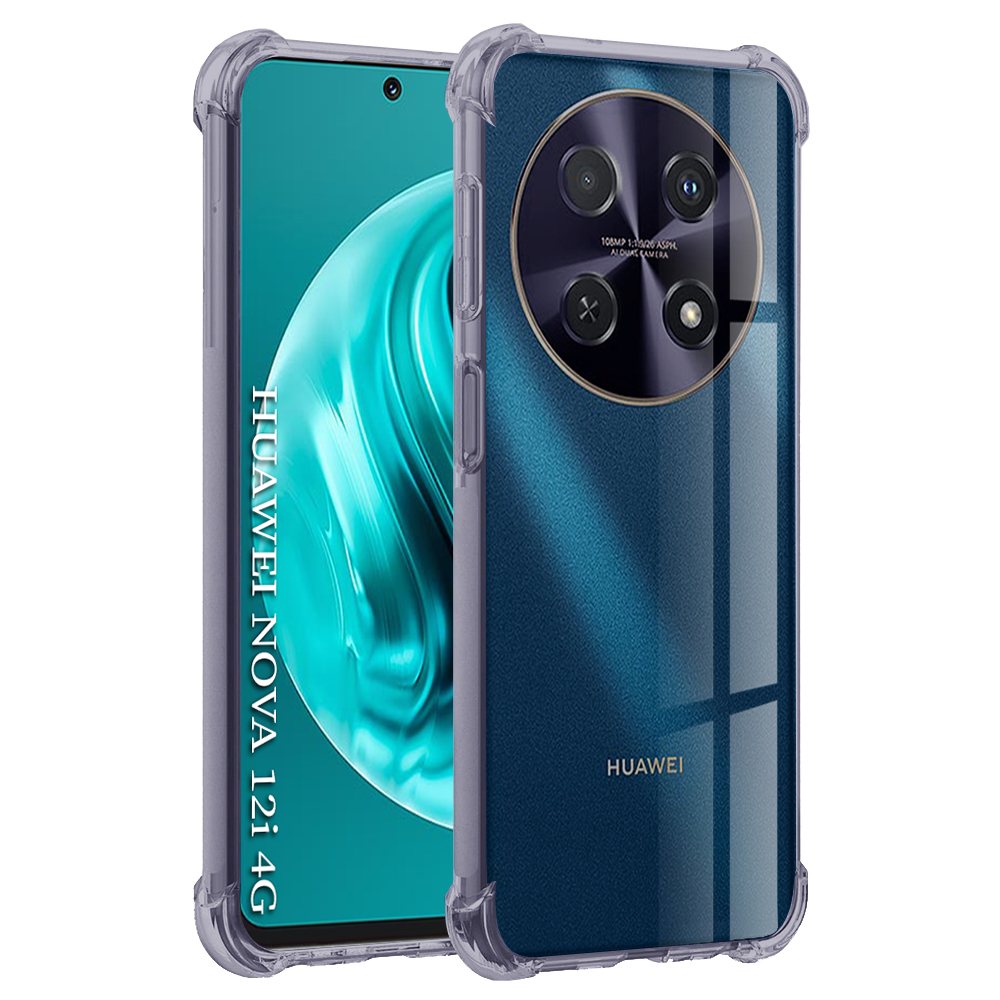 Levně Techsuit Shockproof průhledný silikon Huawei nova 12i 13i kouřově černý