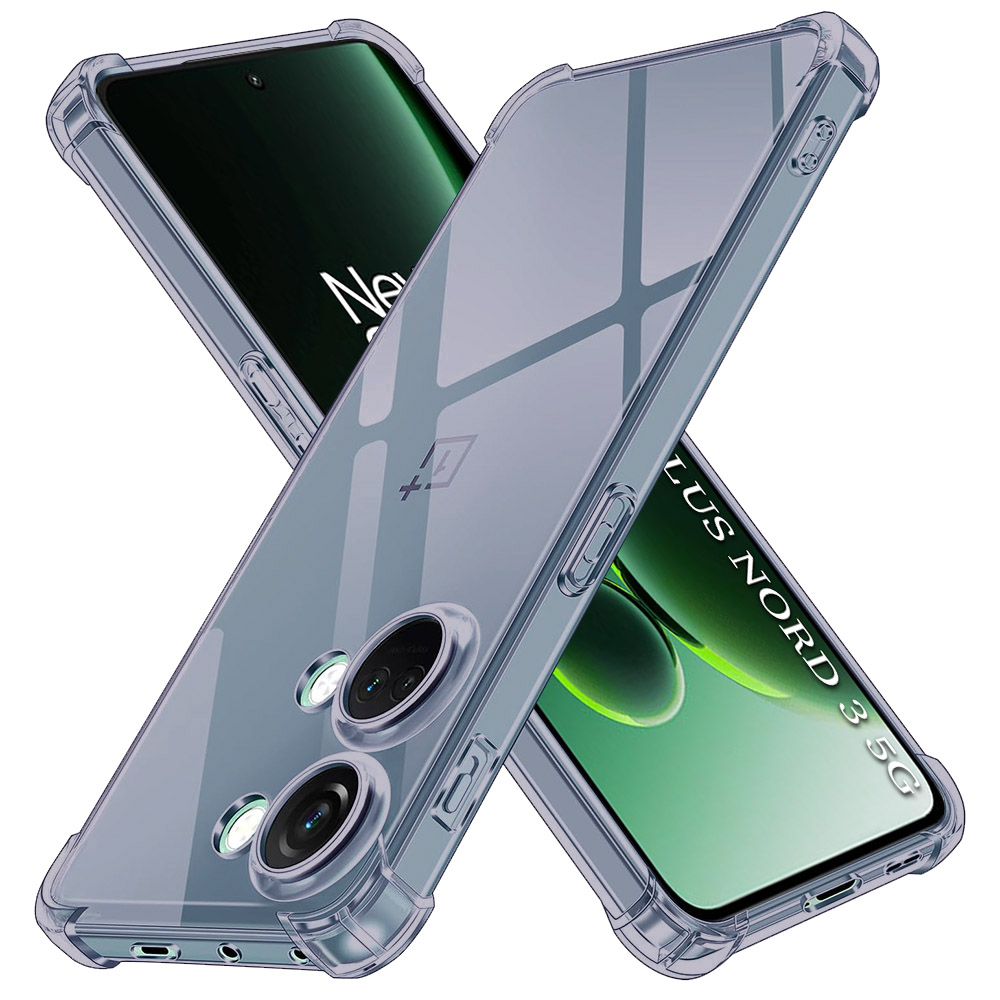 Levně Techsuit nárazuvzdorný průhledný silikon OnePlus Nord 3 kouřově černý