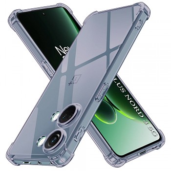 Techsuit nárazuvzdorný průhledný silikon OnePlus Nord 3 kouřově černý