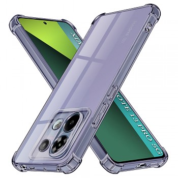 Techsuit nárazuvzdorný průhledný silikon Xiaomi Redmi Note 13 Pro 5G Poco X6 kouřově černý