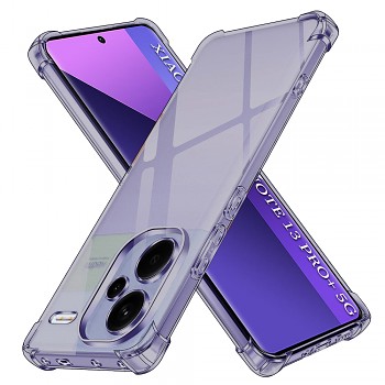 Techsuit Shockproof průhledný silikon Xiaomi Redmi Note 13 Pro+ 5G kouřově černá