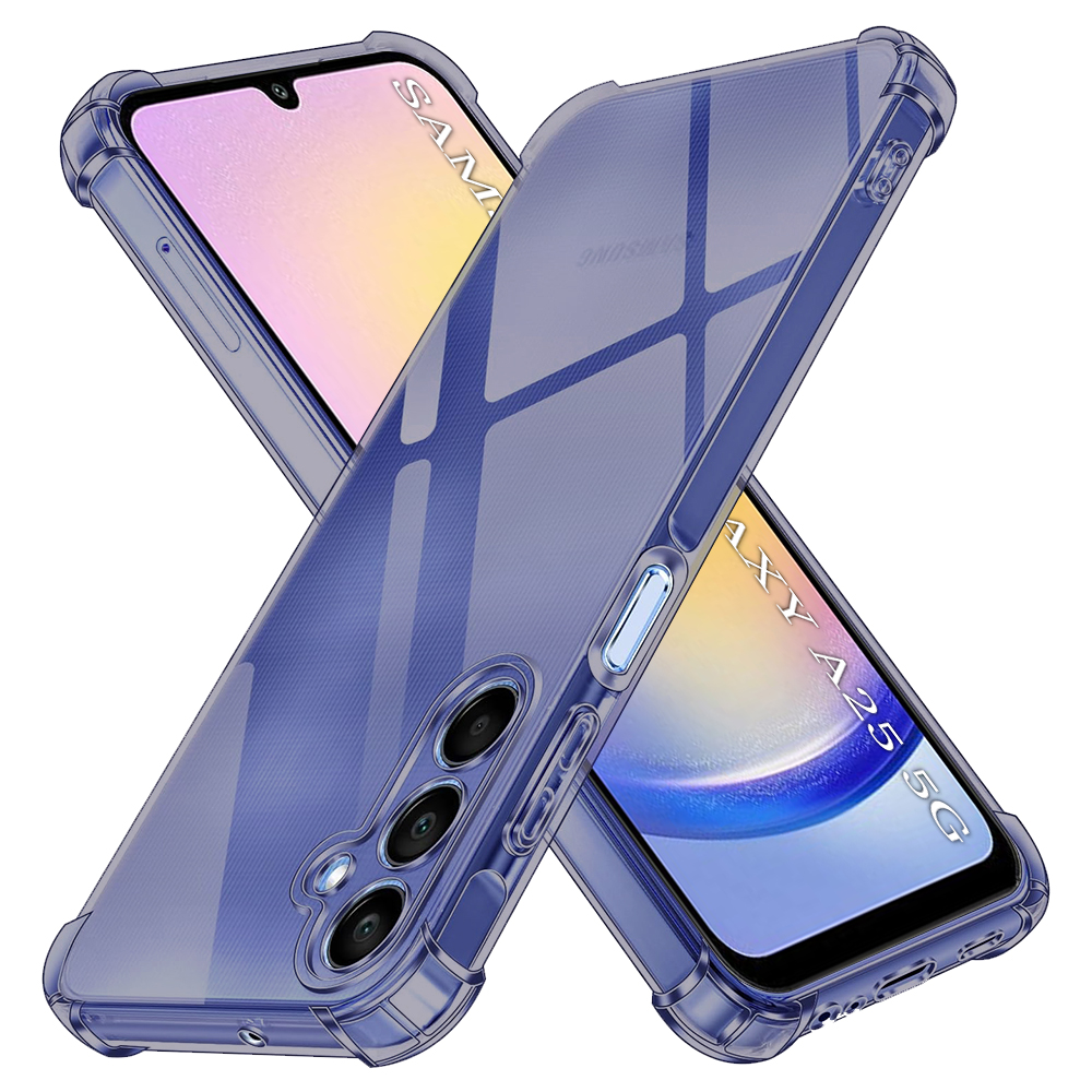 Levně Techsuit Shockproof průhledný silikon Samsung Galaxy A25 5G kouřově černý