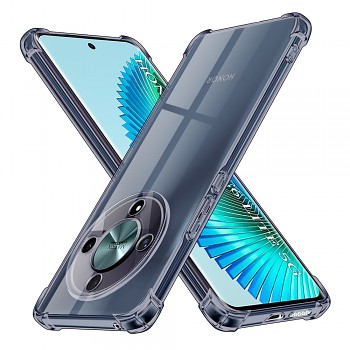 Techsuit Shockproof průhledný silikon Honor Magic6 Lite kouřově černý