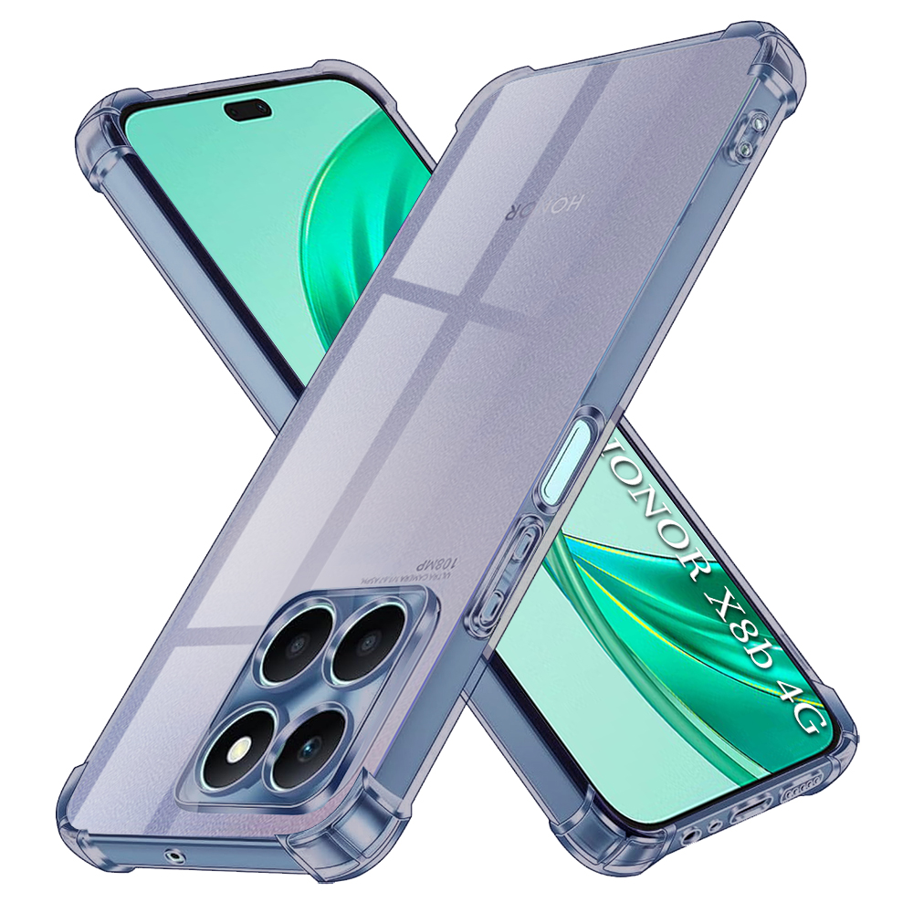 Levně Techsuit nárazuvzdorný průhledný silikon Honor X8b kouřově černý