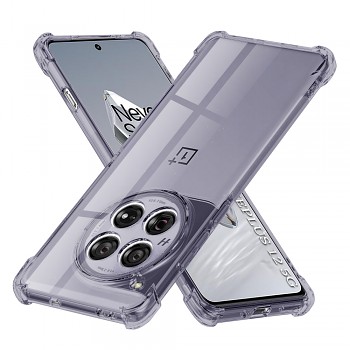 Techsuit nárazuvzdorný průhledný silikon OnePlus 12 kouřově černý