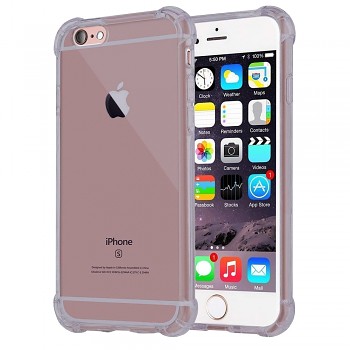 Techsuit Shockproof průhledný silikon iPhone 5/5s/SE kouřově černý