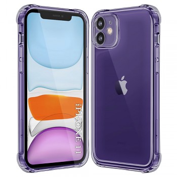 Techsuit Shockproof průhledný silikon iPhone 11 kouřově černý
