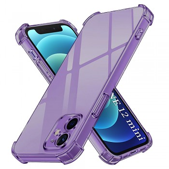 Techsuit Shockproof průhledný silikon iPhone 12 mini kouřově černý