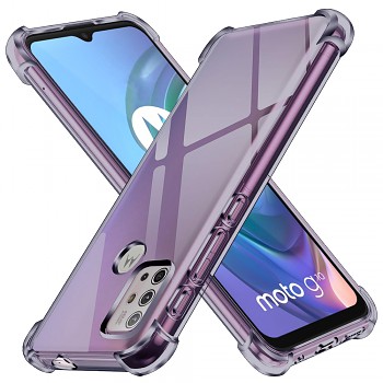 Techsuit Shockproof průhledný silikon Motorola Moto G10 G20 G30 kouřově černý