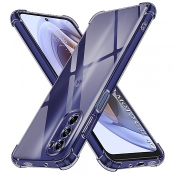 Techsuit Shockproof průhledný silikon Motorola Moto G31 Moto G41 kouřově černý