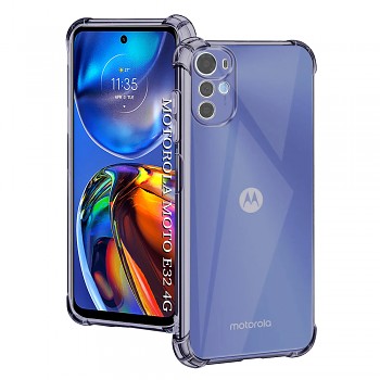 Techsuit nárazuvzdorný čirý silikon Motorola Moto E32 E32s kouřově černá