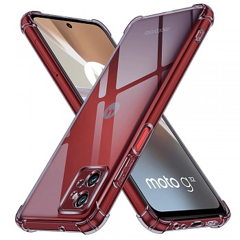 Techsuit Shockproof průhledný silikon Motorola Moto G32 kouřově černý