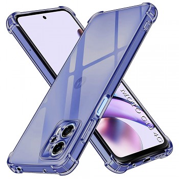 Techsuit Shockproof průhledný silikon pro Motorola Moto G13 G23 kouřově černý