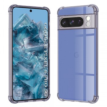 Techsuit Shockproof průhledný silikon Google Pixel 8 Pro kouřově černá