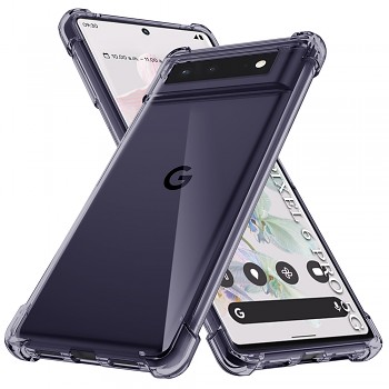 Techsuit Shockproof průhledný silikon Google Pixel 6 Pro kouřově černý
