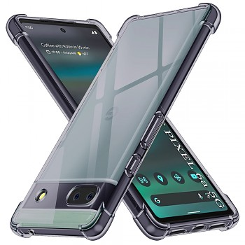 Techsuit Shockproof průhledný silikon Google Pixel 6a kouřově černý