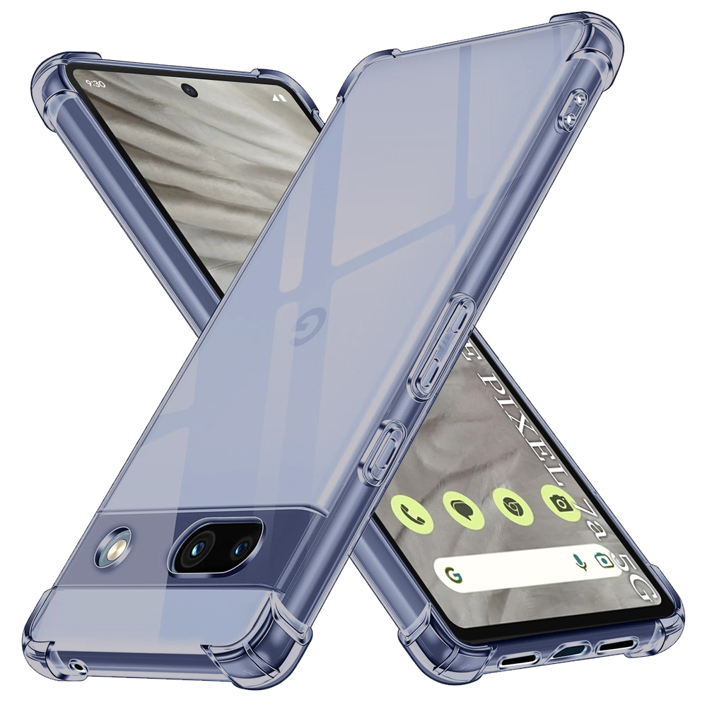 Techsuit Shockproof průhledný silikon Google Pixel 7a kouřově černý